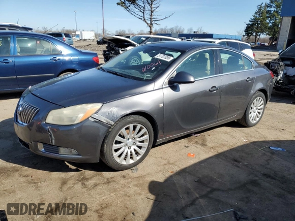 2011 Buick Regal CXL RL1 with VIN W04GN5EC0B1010261, listed as a Copart auction lot 51707035 with 168,136 mi miles and Clean Title. Bid and sale history available at carsss.com. Image 1.