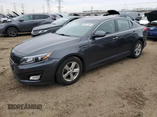 2015 Kia Optima LX with VIN KNAGM4A79F5642604, listed as a Copart auction lot 85157924 with 62,066 mi miles and Salvage Title. Bid and sale history available at carsss.com. Image 1.