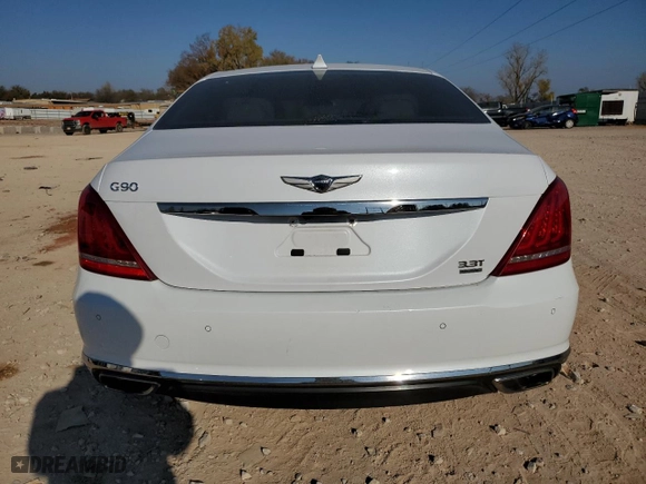 2018 Genesis G90 3.3T Premium with VIN KMHG34JA7JU041140, listed as a Copart auction lot 83020974 with 30,123 mi miles and Salvage Title. Bid and sale history available at carsss.com. Image 6.