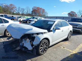 2019 Audi A4 Premium with VIN WAUGMAF40KA036963, listed as a IAAI auction lot 41061853 with 1 mi miles. Bid and sale history available at carsss.com. Image 16.