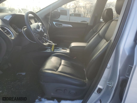 2019 Nissan Pathfinder SV with VIN 5N1DR2MN0KC605366, listed as a Copart auction lot 87585295 with 106,167 mi miles and Salvage Title. Bid and sale history available at carsss.com. Image 7.