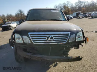 2007 Lexus LX 470 with VIN JTJHT00W374027661, listed as a Copart auction lot 76673684 with 112,184 mi miles and Salvage Title. Bid and sale history available at carsss.com. Image 5.