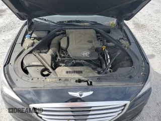 2015 Hyundai Genesis 3.8L with VIN KMHGN4JE0FU065283, listed as a Copart auction lot 52415264 with 120,292 mi miles and Salvage Title. Bid and sale history available at carsss.com. Image 12.