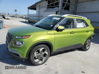 2024 Hyundai Venue SEL z VIN KMHRC8A3XRU311247, wystawiony jako Copart lot #49879755 z przebiegiem 4 537 mil mil oraz Szkoda całkowita • Salvage title. Historia ofert i sprzedaży dostępna na DreamBid. Obrazek 1.