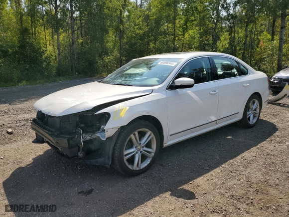2014 Volkswagen Passat SEL Premium with VIN 1VWCS7A36EC062465, listed as a Copart auction lot 66998344 with 210,744 mi miles and Salvage Title. Bid and sale history available at carsss.com. Image 1.