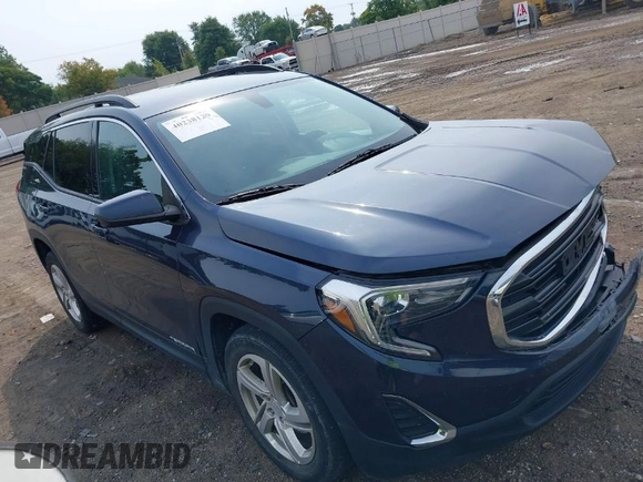 2018 GMC Terrain SLE with VIN 3GKALMEX0JL184311, listed as a IAAI auction lot 40238129 with 102,406 mi miles. Bid and sale history available at carsss.com. Image 1.