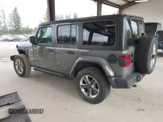 2019 Jeep Wrangler Unlimited Sahara with VIN 1C4HJXEN0KW540591, listed as a IAAI auction lot 42076235 with 41,016 mi miles and . Bid and sale history available at DreamBid. Image 3.