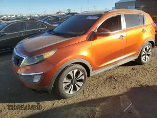 2011 Kia Sportage SX with VIN KNDPCCA63B7164881, listed as a Copart auction lot 81780484 with 126,153 mi miles and Salvage Title. Bid and sale history available at carsss.com. Image 1.