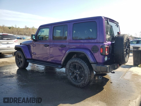 2023 Jeep Wrangler Sahara с VIN 1C4HJXEN9PW589084, выставлен на аукционе Copart как лот 54208125 с пробегом 48 943 миль миль и Списание • Salvage title. История ставок и продаж доступна на DreamBid. Изображение 2.