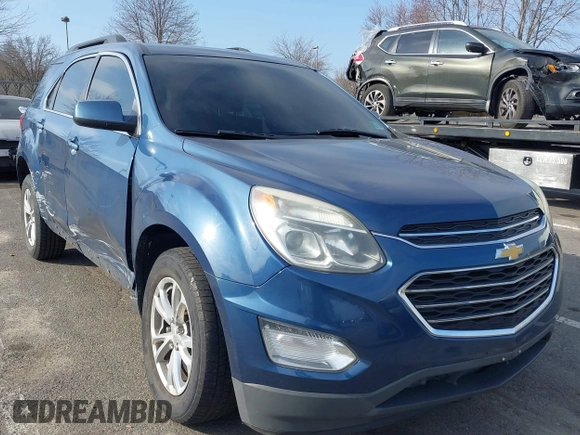 2016 Chevrolet Equinox LT z VIN 2GNALCEK1G6200207, wystawiony jako IAAI lot #41784247 z przebiegiem 134 504 mil mil oraz . Historia ofert i sprzedaży dostępna na DreamBid. Obrazek 1.