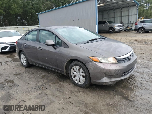 2012 Honda Civic LX с VIN 19XFB2F51CE094632, выставлен на аукционе Copart как лот 45150315 с пробегом 87 750 миль миль и Списание • Salvage title. История ставок и продаж доступна на DreamBid. Изображение 4.
