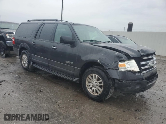 2007 Ford Expedition EL XLT with VIN 1FMFK15517LA30613, listed as a Copart auction lot 70499154 with 201,689 mi miles and Salvage Title. Bid and sale history available at carsss.com. Image 4.