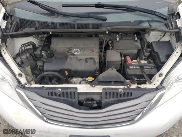 2013 Toyota Sienna XLE AAS with VIN 5TDYK3DC4DS295738, listed as a Copart auction lot 52893865 with 191,267 mi miles and Salvage Title. Bid and sale history available at carsss.com. Image 12.