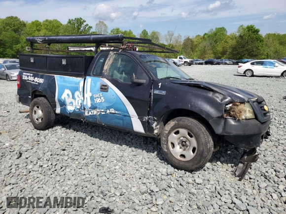 2007 Ford F-150 XL with VIN 1FTRF12247NA08092, listed as a Copart auction lot 53934265 with Not provided miles and Salvage title. Bid and sale history available at DreamBid. Image 4.