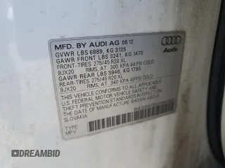 2013 Audi Q7 3.0T S line Prestige with VIN WA1DGAFEXDD000599, listed as a Copart auction lot 50813085 with 178,448 mi miles and Clean Title. Bid and sale history available at carsss.com. Image 13.