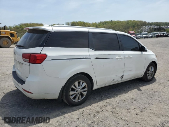 2016 Kia Sedona LX with VIN KNDMB5C18G6125252, listed as a Copart auction lot 55146695 with 138,912 mi miles and Clean Title. Bid and sale history available at carsss.com. Image 3.