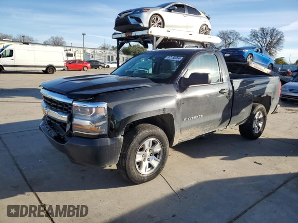 2016 Chevrolet Silverado 1500 Work Truck with VIN 1GCNCNEH2GZ252721, listed as a Copart auction lot 87130264 with 164,076 mi miles and Salvage Title. Bid and sale history available at carsss.com. Image 1.