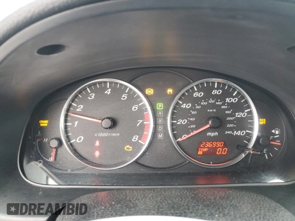 2005 Mazda 6 Sport S with VIN 1YVHP80D155M71207, listed as a Copart auction lot 41487445 with 236,990 mi miles and Salvage Title. Bid and sale history available at DreamBid. Image 9.