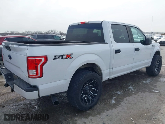 2017 Ford F-150 XL with VIN 1FTEW1CF4HKC80743, listed as a IAAI auction lot 41728068 with 100,094 mi miles. Bid and sale history available at carsss.com. Image 4.