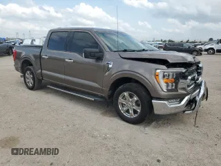 2021 Ford F-150 XL with VIN 1FTEW1CP7MFB36177, listed as a Copart auction lot 51148675 with 64,640 mi miles and Salvage Title. Bid and sale history available at carsss.com. Image 4.