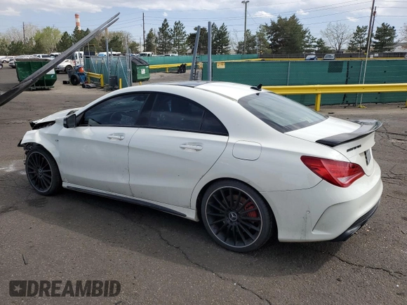 2016 Mercedes-Benz CLA 45 AMG z VIN WDDSJ5CB4GN354736, wystawiony jako Copart lot #48046865 z przebiegiem 77 513 mil mil oraz Szkoda całkowita • Salvage title. Historia ofert i sprzedaży dostępna na DreamBid. Obrazek 2.