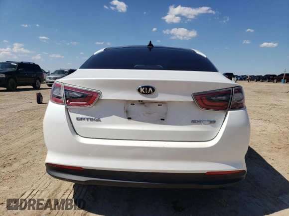 2014 Kia Optima Hybrid EX with VIN KNAGN4AD7E5067629, listed as a Copart auction lot 55553514 with 157,075 mi miles and Salvage Title. Bid and sale history available at carsss.com. Image 6.