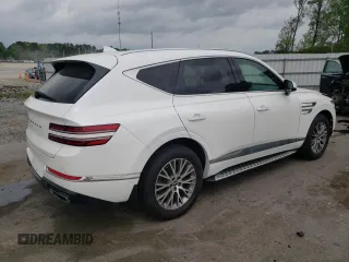 2021 Genesis GV80 with VIN KMUHB4SB9MU036462, listed as a Copart auction lot 48688625 with 57,904 mi miles and Salvage title. Bid and sale history available at DreamBid. Image 3.