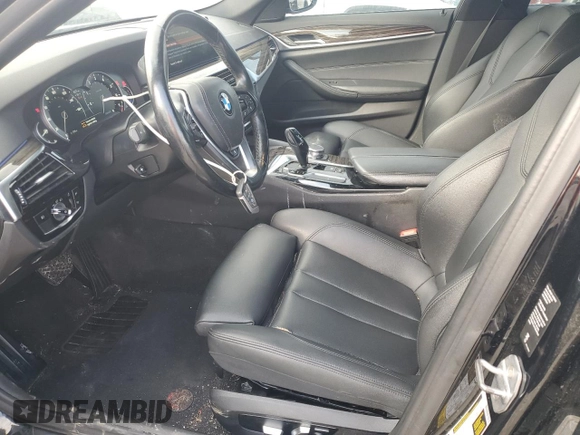 2018 BMW 5 Series 530i xDrive with VIN WBAJA7C55JWA74479, listed as a Copart auction lot 59689085 with 114,329 mi miles and Salvage title. Bid and sale history available at DreamBid. Image 7.