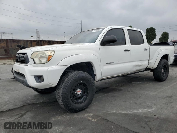2014 Toyota Tacoma PreRunner with VIN 3TMKU4HN9EM040957, listed as a Copart auction lot 76579404 with 91,222 mi miles and Salvage title. Bid and sale history available at DreamBid. Image 1.