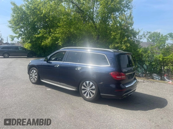 2017 Mercedes-Benz GLS 450 with VIN 4JGDF6EE9HA762462, listed as a Copart auction lot 56055984 with 126,673 mi miles and . Bid and sale history available at DreamBid. Image 3.