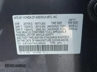 2017 Acura MDX Technology z VIN 5J8YD4H75HL006534, wystawiony jako IAAI lot #41433508 z przebiegiem 135 024 mil mil oraz . Historia ofert i sprzedaży dostępna na DreamBid. Obrazek 9.