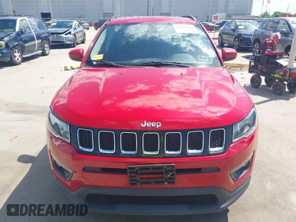 2017 Jeep Compass Latitude with VIN 3C4NJCBB2HT668657, listed as a IAAI auction lot 42027025 with 91,888 mi miles and . Bid and sale history available at DreamBid. Image 12.