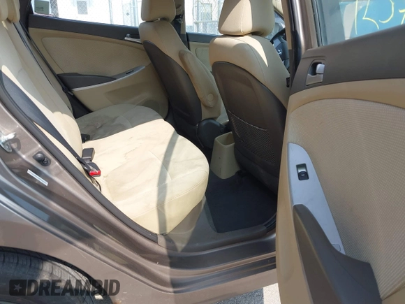 2013 Hyundai Accent GLS with VIN KMHCT4AE1DU358871, listed as a IAAI auction lot 42373080 with 150,443 mi miles and . Bid and sale history available at DreamBid. Image 8.