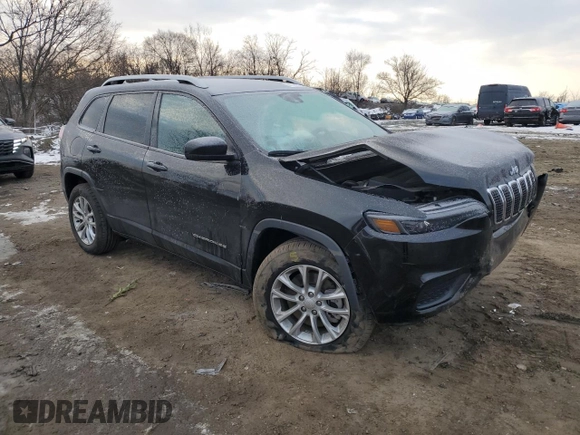 2021 Jeep Cherokee Latitude with VIN 1C4PJLCB4MD107030, listed as a Copart auction lot 41921275 with 59,631 mi miles and Salvage Title. Bid and sale history available at carsss.com. Image 4.