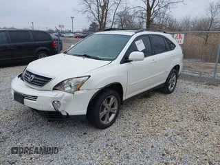 2007 Lexus RX 400h with VIN JTJGW31U572004833, listed as a IAAI auction lot 41938575 with 221,084 mi miles and . Bid and sale history available at DreamBid. Image 2.