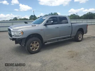 2022 Ram 2500 Big Horn with VIN 3C6UR5DJ4NG220758, listed as a Copart auction lot 64012515 with 103,022 mi miles and Salvage title. Bid and sale history available at DreamBid. Image 1.