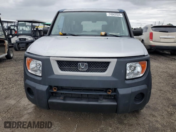 2006 Honda Element LX with VIN 5J6YH17306L014287, listed as a Copart auction lot 74942924 with 178,897 mi miles and Salvage Title. Bid and sale history available at DreamBid. Image 5.