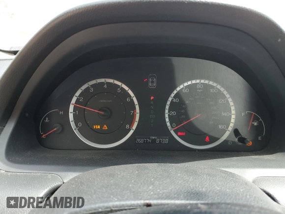 2009 Honda Accord LX-P with VIN 1HGCP26499A122993, listed as a Copart auction lot 54440695 with 268,774 mi miles and Clean Title. Bid and sale history available at DreamBid. Image 9.