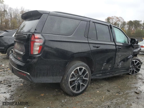 2022 Chevrolet Tahoe RST with VIN 1GNSKRKD7NR208703, listed as a Copart auction lot 81828504 with 0 mi miles and Salvage Title. Bid and sale history available at carsss.com. Image 3.