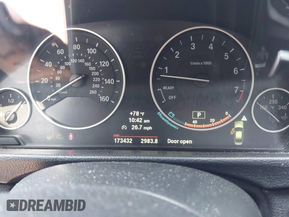 2013 BMW 3 Series 328i xDrive with VIN WBA3B5C58DF591108, listed as a IAAI auction lot 42404978 with 173,432 mi miles and . Bid and sale history available at DreamBid. Image 7.