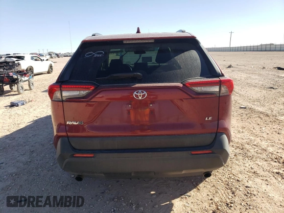 2019 Toyota RAV4 LE with VIN JTMH1RFV4KD512766, listed as a Copart auction lot 44188535 with 84,097 mi miles and Salvage Title. Bid and sale history available at carsss.com. Image 6.