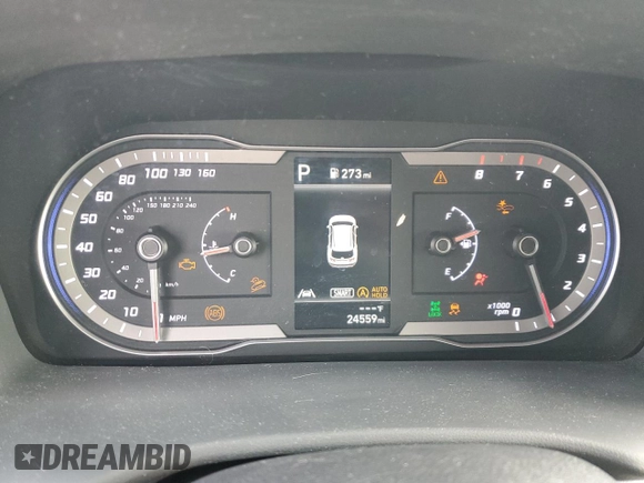 2024 Hyundai Tucson SEL with VIN 5NMJBCDE8RH341827, listed as a Copart auction lot 88865545 with 24,559 mi miles and Non Repairable. Bid and sale history available at carsss.com. Image 9.