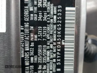 2019 Kia Sorento SX V6 with VIN 5XYPKDA50KG525339, listed as a Copart auction lot 84429824 with 49,629 mi miles and Salvage Title. Bid and sale history available at carsss.com. Image 14.