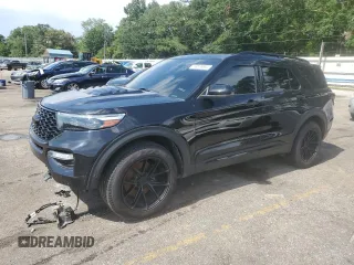 2021 Ford Explorer ST with VIN 1FM5K8GCXMGA37824, listed as a Copart auction lot 56569864 with 0 mi miles and Salvage Title. Bid and sale history available at carsss.com. Image 1.