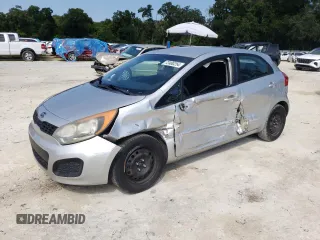 2012 Kia Rio LX with VIN KNADM5A34C6013635, listed as a Copart auction lot 72400254 with 172,943 mi miles and Salvage Title. Bid and sale history available at carsss.com. Image 1.
