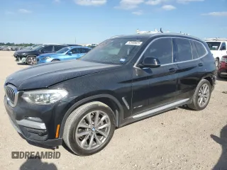 2018 BMW X3 xDrive30i with VIN 5UXTR9C54JLC68906, listed as a Copart auction lot 52908625 with 105,304 mi miles and Salvage Title. Bid and sale history available at carsss.com. Image 1.