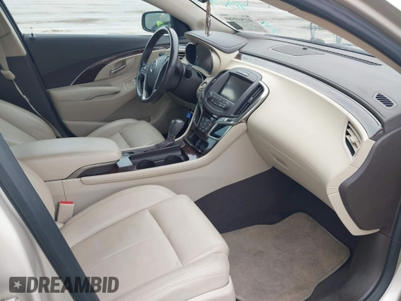2014 Buick LaCrosse Leather with VIN 1G4GB5G31EF106205, listed as a IAAI auction lot 41569989 with 118,968 mi miles and . Bid and sale history available at DreamBid. Image 5.