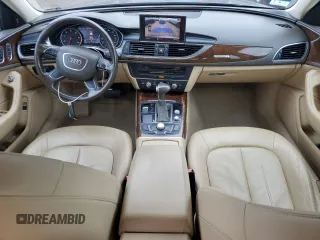 2013 Audi A6 Premium Plus with VIN WAUGFAFC8DN077189, listed as a Copart auction lot 64370265 with 123,556 mi miles and Salvage title. Bid and sale history available at DreamBid. Image 8.
