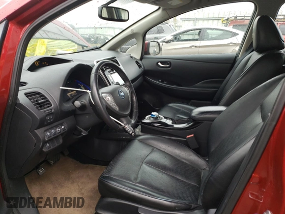 2015 Nissan LEAF SV with VIN 1N4AZ0CPXFC301245, listed as a Copart auction lot 45902623 with 75,831 mi miles. Bid and sale history available at carsss.com. Image 7.