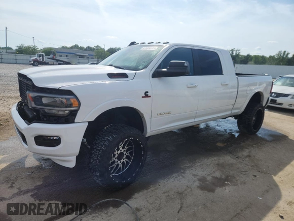 2019 Ram 2500 Laramie with VIN 3C6UR5NL0KG703482, listed as a Copart auction lot 61204515 with 109,720 mi miles and Salvage title. Bid and sale history available at DreamBid. Image 1.